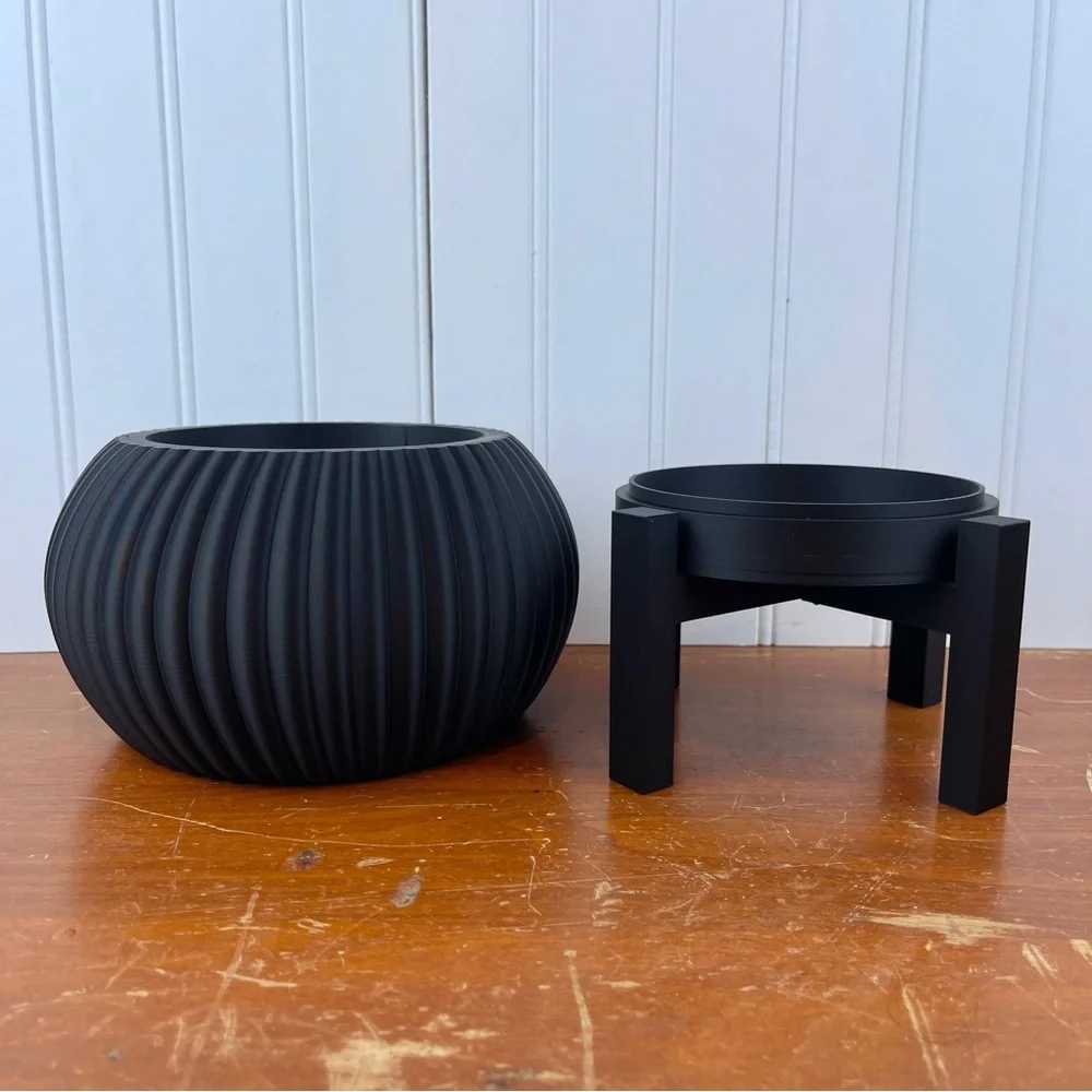 Indoor Planter Pot, The Roni Planter, Houseplants Pot, Black